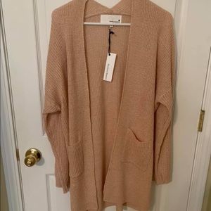 Women’s peach oversized cardigan